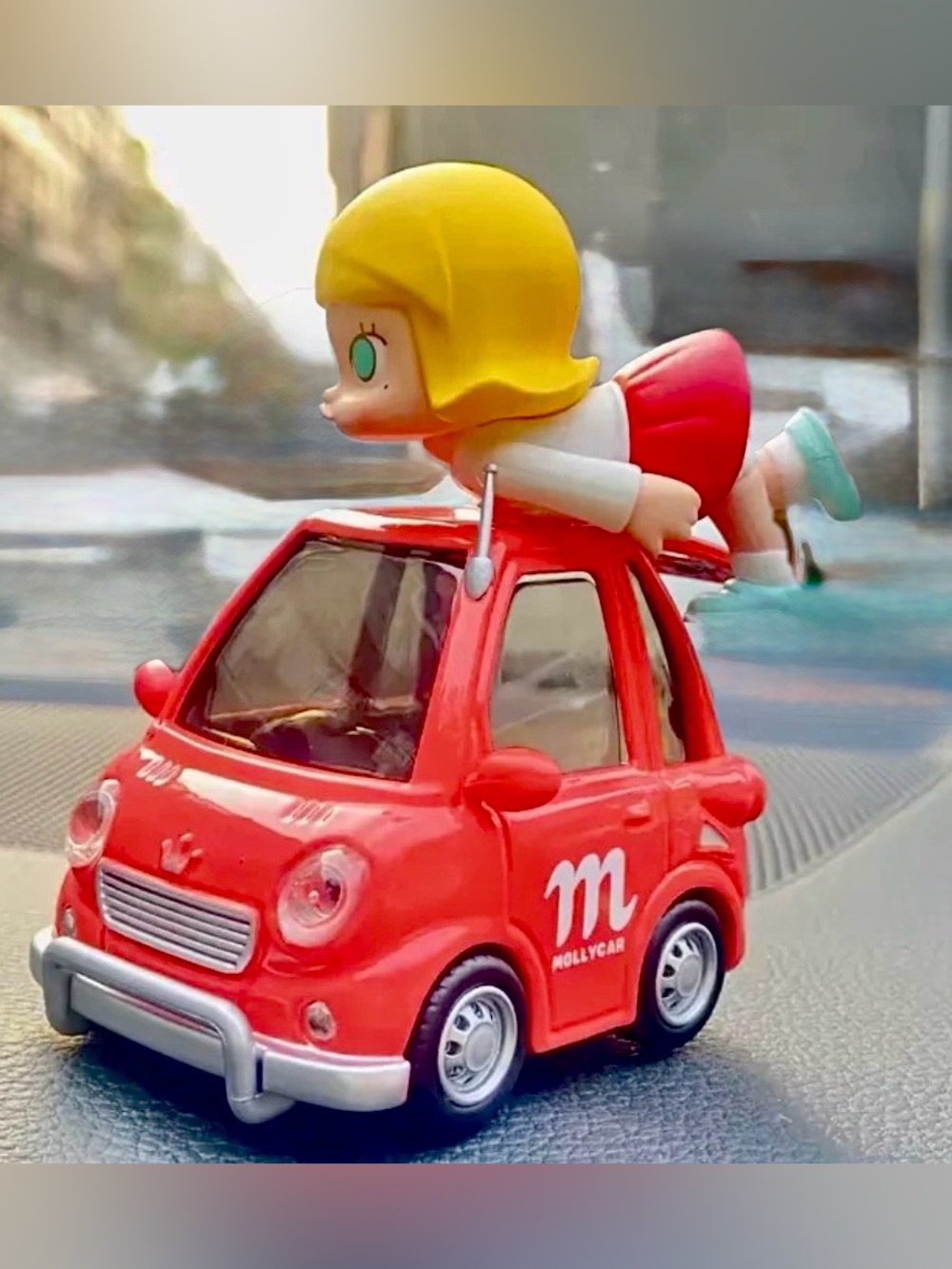 “Cherry” Van from Pop Mart Molly’s Car Car series. Discontinued.
